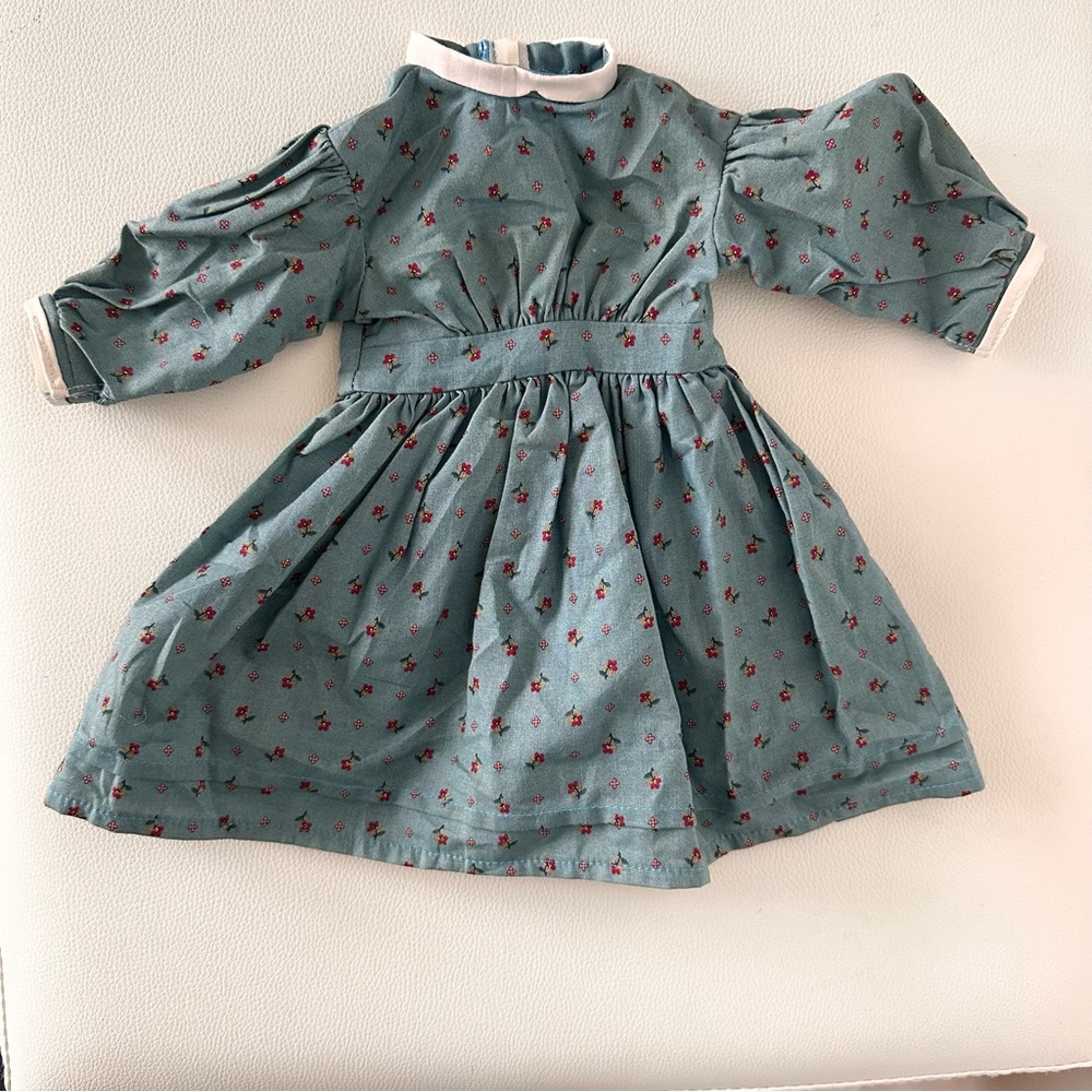 Pleasant Company American Girl Kirsten Meet Dress & Apron  1986 West Germany Tag